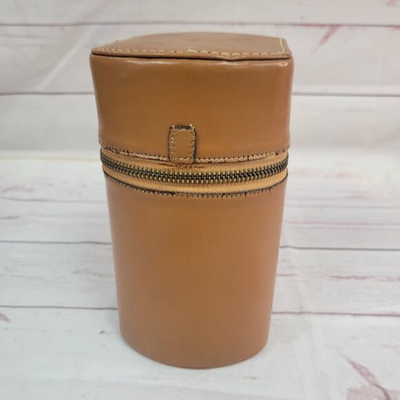 Vintage Travel Bar Set 2 Flask Portable Pub by AHS Germany 6 Shot Glasses - Picture 11 of 15